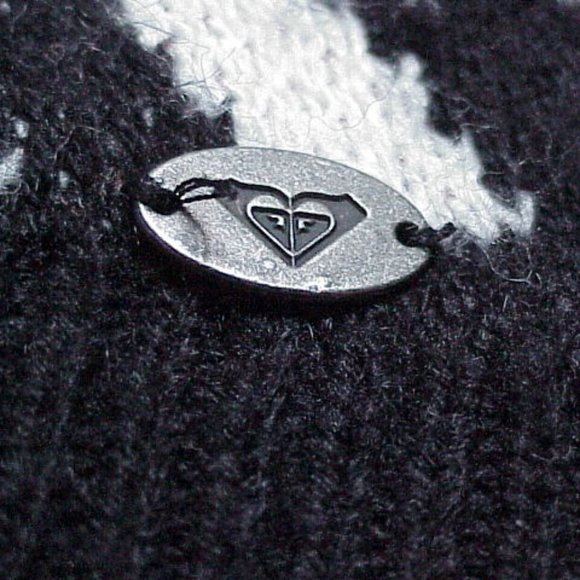 ROXY Oversized Geometric Print Knit Sweater Sz M/MEDIUM Soft, Slouchy w/Logo Tag - Picture 4 of 4